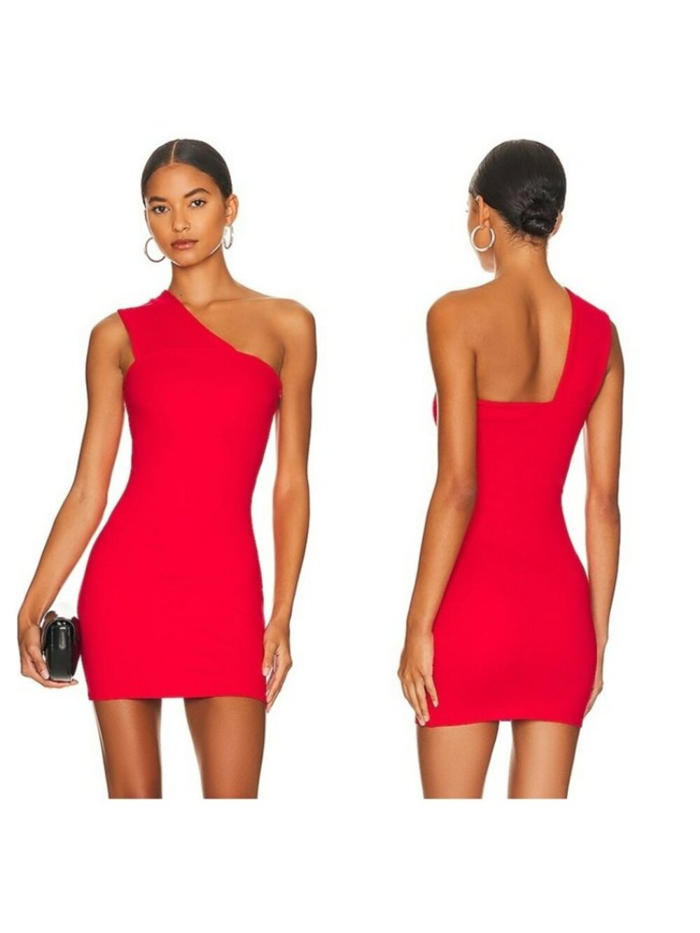 Superdown Rockie One Shoulder Dress -  Red